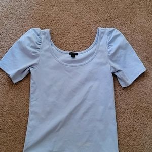 Size XS Ann Taylor Powder Blue Puff Sleeve top